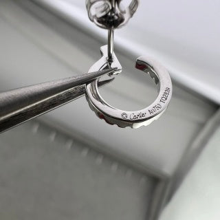 Cartier Juste un Clou earrings, fully diamond-set