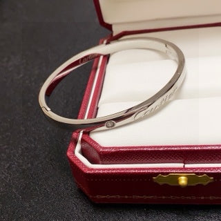 Cartier Elara Pavé Line Diamond Bangle Bracelet