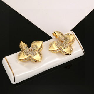 Louis Vuitton Blossom Flower Pavé Stud Earrings